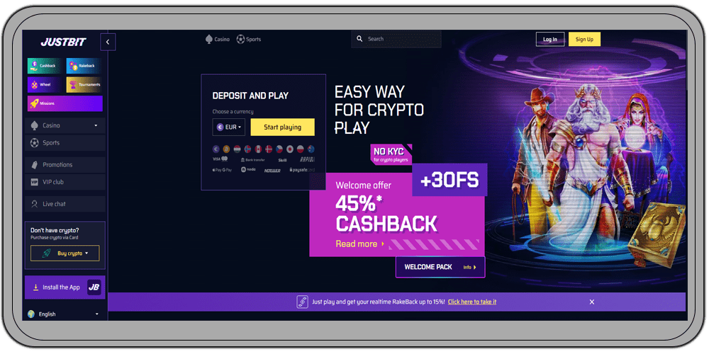 JustBit Casino Review